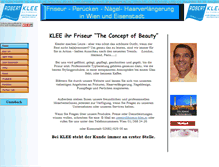 Tablet Screenshot of friseur-klee.at